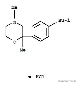 Molecular Structure of 109461-39-4 (2,4-dimethyl-2-[4-(2-methylpropyl)phenyl]morpholine hydrochloride)