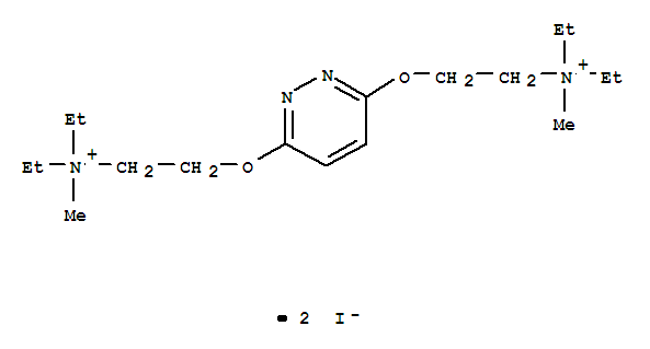 Molecular Structure of 109643-89-2 ([3,6-Pyridazinediylbis(oxyethylene)]bis[diethylmethylammoniumiodide] (6CI))