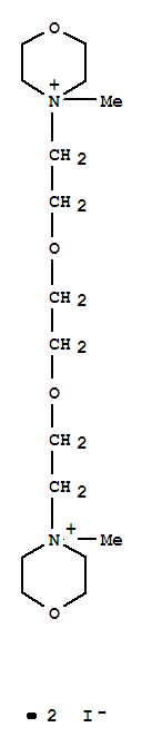 Molecular Structure of 109644-78-2 (4,4'-[Ethylenebis(oxyethylene)]bis[4-methylmorpholiniumiodide] (6CI))