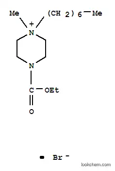 Molecular Structure of 109732-69-6 (4-(ethoxycarbonyl)-1-heptyl-1-methylpiperazin-1-ium bromide)