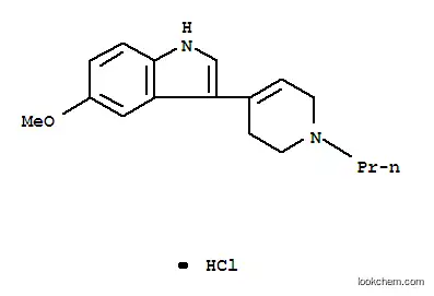 Molecular Structure of 109793-80-8 (5-methoxy-3-(1-propyl-1,2,3,6-tetrahydropyridin-4-yl)-1H-indole hydrochloride)
