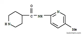 Molecular Structure of 110105-97-0 (PIPERIDINE-4-CARBOXYLIC ACID (5-METHYL-PYRIDIN-2-YL)-AMIDE)