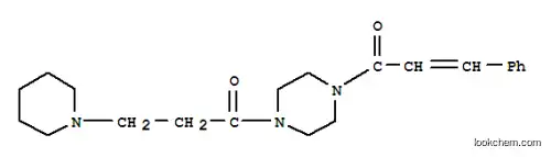 Molecular Structure of 110187-50-3 (1-[(2E)-3-phenylprop-2-enoyl]-4-(3-piperidin-1-ylpropanoyl)piperazine)