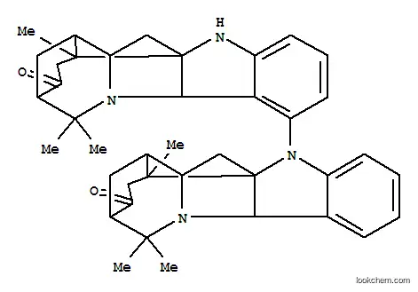 Molecular Structure of 110192-13-7 ([7,11'(6'aH)-Bi-3,6:5,11a-dimethano-2H-indolo[3,2-c]isoquinoline]-2,2'-dione,1,1',3,3',4,4',4a,4'a,5,5',11,11',11b,11'b-tetradecahydro-11b,11'b,13,13,13',13'-hexamethyl-,(3S,3'S,4aS,4'aS,5R,5'R,6S,6'S,6aS,6'aS,11aR,11'aR,11bR,11'bR)- (9CI))