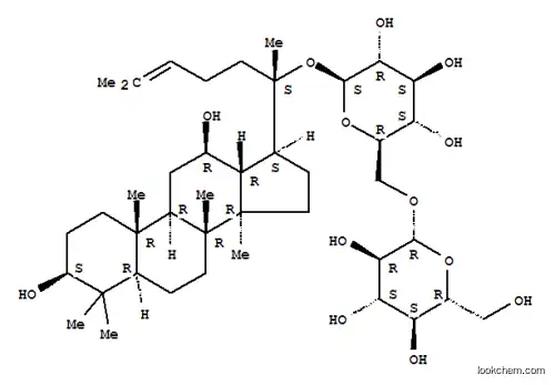 Molecular Structure of 110261-98-8 (b-D-Glucopyranoside, (3b,12b)-3,12-dihydroxydammar-24-en-20-yl 6-O-b-D-glucopyranosyl-)
