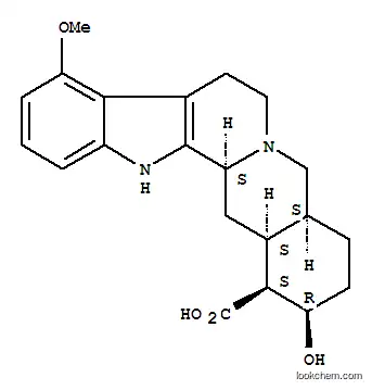 Molecular Structure of 11027-67-1 (Yohimban-16-carboxylicacid, 17-hydroxy-9-methoxy-, (16b,17b,20a)- (9CI))