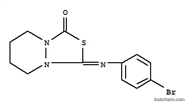 Molecular Structure of 110297-63-7 (1H,3H-[1,3,4]Thiadiazolo[3,4-a]pyridazin-1-one,3-[(4-bromophenyl)imino]tetrahydro-)