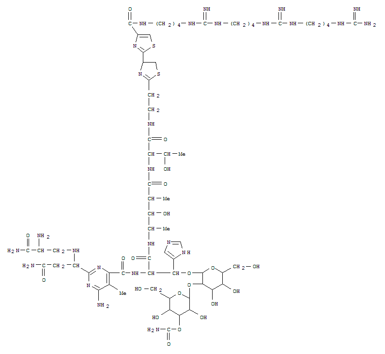 N1-(20-Amino-6,13,20-triimino-5,7,12,14,19-pentaazaicosan-1-yl)-7,8-dihydrobleomycinamide
