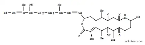 Molecular Structure of 110320-65-5 (1-Oxa-9-azacyclononadec-17-ene-6,8,13,19-tetrone,15-hydroxy-2-[(1E,3S,6S,7E)-6-hydroxy-3,7-dimethyl-1,7-decadien-1-yl]-5,10,14,16,18-pentamethyl-,(2R,5S,10R,14R,15S,16R,17Z)-)