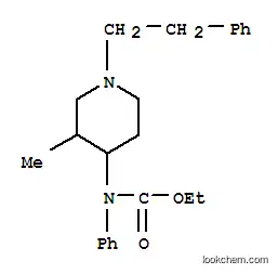 Molecular Structure of 110503-81-6 (Carbamic acid,[3-methyl-1-(2-phenylethyl)-4-piperidinyl]phenyl-, ethyl ester (9CI))