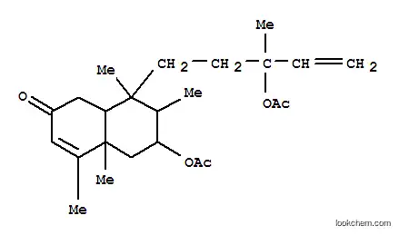 Molecular Structure of 11055-84-8 (4-[3-(acetyloxy)-3-methylpent-4-en-1-yl]-3,4,8,8a-tetramethyl-6-oxo-1,2,3,4,4a,5,6,8a-octahydronaphthalen-2-yl acetate)