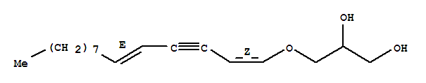 Molecular Structure of 110659-89-7 (1,2-Propanediol,3-[(1Z,5E)-1,5-tetradecadien-3-ynyloxy]- (9CI))