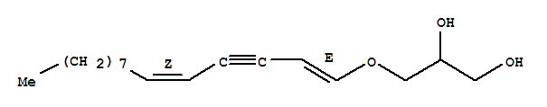 Molecular Structure of 110659-90-0 (1,2-Propanediol,3-[(1E,5Z)-1,5-tetradecadien-3-ynyloxy]- (9CI))