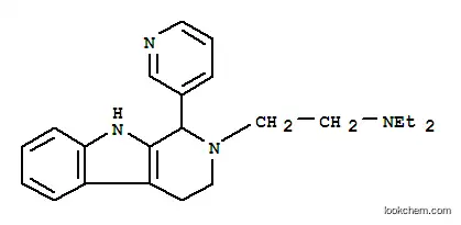 Molecular Structure of 110785-26-7 (N,N-diethyl-2-[1-(pyridin-3-yl)-1,3,4,9-tetrahydro-2H-beta-carbolin-2-yl]ethanamine)