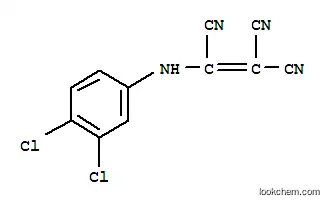 Molecular Structure of 110983-29-4 (2-[(3,4-dichlorophenyl)amino]ethene-1,1,2-tricarbonitrile)