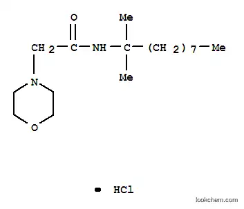 Molecular Structure of 111091-24-8 (N-(1,1-dimethylnonyl)-2-morpholin-4-ylacetamide hydrochloride)