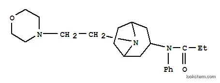 Molecular Structure of 111261-86-0 (8-N-(2-ethylmorpholinyl)-8-azabicyclo(3.2.1)octane-3-propionanilide)