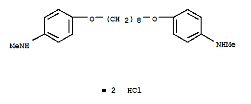 Molecular Structure of 111438-62-1 (Aniline,4,4'-(octamethylenedioxy)bis[N-methyl-, dihydrochloride (6CI))