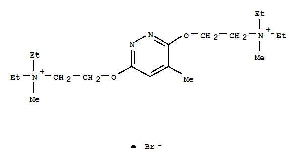 Molecular Structure of 111528-95-1 ([(4-Methyl-3,6-pyridazinediyl)bis(oxyethylene)]bis[diethylmethylammoniumbromide] (6CI))