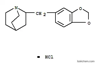 Molecular Structure of 111897-07-5 (2-(1,3-benzodioxol-5-ylmethyl)-1-azoniabicyclo[2.2.2]octane chloride)