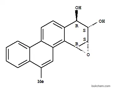 Molecular Structure of 111901-44-1 ((7R,8S,8aS,9aR)-11-methyl-7,8,8a,9a-tetrahydrochryseno[3,4-b]oxirene-7,8-diol)