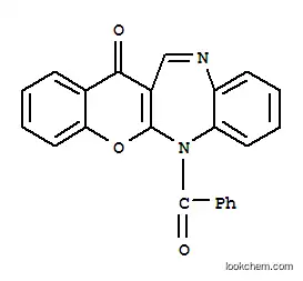 Molecular Structure of 112058-97-6 (6-(phenylcarbonyl)chromeno[2,3-b][1,5]benzodiazepin-13(6H)-one)
