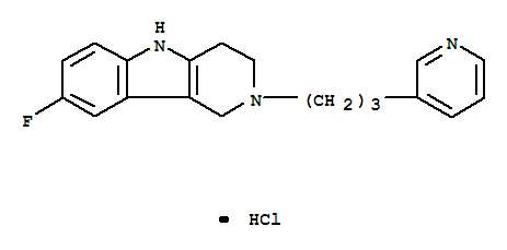 8-fluoro-2-(3-pyridin-3-ylpropyl)-1,3,4,5-tetrahydropyrido[4,3-b]indolehydrochloride