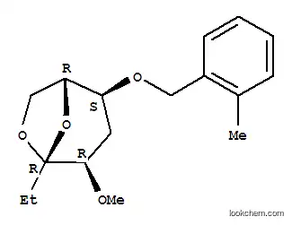 Molecular Structure of 112339-17-0 (.beta.-D-ribo-3-Octulopyranose, 3,8-anhydro-1,2,5-trideoxy-4-O-methyl-6-O-(2-methylphenyl)methyl-)