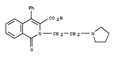 3-ISOQUINOLINECARBOXYLIC ACID,1,2-DIHYDRO-1-OXO-4-PHENYL-2-(2-(PYRROLIDIN-1-YL)ETHYL)-
