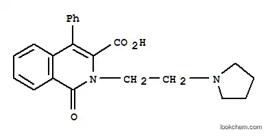 3-Isoquinolinecarboxylic acid, 1,2-dihydro-1-oxo-4-phenyl-2-(2-(1-pyrrolidinyl)ethyl)-