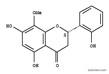Molecular Structure of 112408-71-6 (2',5,7-Trihydroxy-8-methoxyflavane)