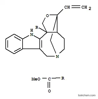 Molecular Structure of 112464-20-7 (3,6-Methano-6H-furo[3',4':5,6]azocino[4,3-b]indole-12b(1H)-carboxylicacid, 3-ethenyl-3,3a,4,5,7,12-hexahydro-, methyl ester, (3S,3aR,6S,12bS)- (9CI))