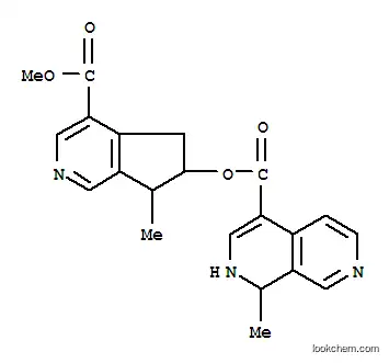 Molecular Structure of 112561-60-1 (2,7-Naphthyridine-4-carboxylicacid, 1,2-dihydro-1-methyl-,6,7-dihydro-4-(methoxycarbonyl)-7-methyl-5H-cyclopenta[c]pyridin-6-yl ester(9CI))