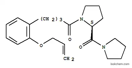 Molecular Structure of 112603-91-5 ((2S)-1-{4-[2-(prop-2-en-1-yloxy)phenyl]butanoyl}-2-(pyrrolidin-1-ylcarbonyl)pyrrolidine)