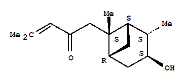 Molecular Structure of 112663-82-8 (3-Penten-2-one,1-[(1S,2S,3S,5R,6S)-3-hydroxy-2,6-dimethylbicyclo[3.1.1]hept-6-yl]-4-methyl-)