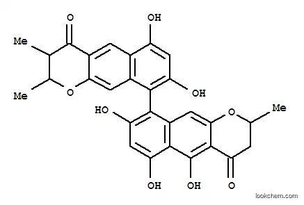 Molecular Structure of 112848-68-7 ([9,9'-Bi-4H-naphtho[2,3-b]pyran]-4,4'-dione,2,2',3,3'-tetrahydro-5',6,6',8,8'-pentahydroxy-2,2',3-trimethyl-, (9R)- (9CI))
