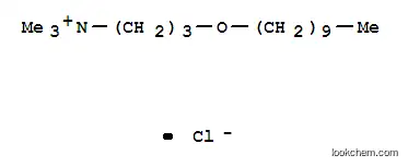 Molecular Structure of 113060-11-0 (3-(decyloxy)-N,N,N-trimethylpropan-1-aminium chloride)