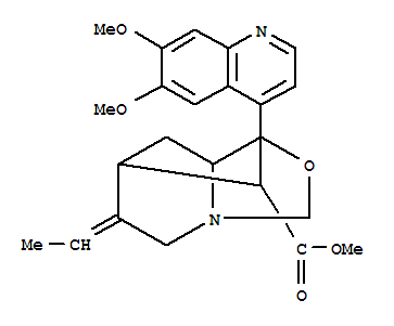 1,7-Methano-3H-oxazolo[3,4-a]pyridine-9-carboxylicacid, 1-(6,7-dimethoxy-4-quinolinyl)-6-ethylidenehexahydro-, methyl ester (9CI)