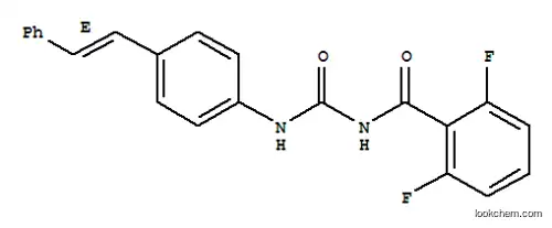 Molecular Structure of 113281-90-6 (2,6-difluoro-N-({4-[(E)-2-phenylethenyl]phenyl}carbamoyl)benzamide)