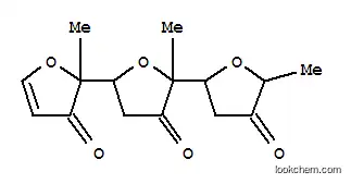 Molecular Structure of 113394-05-1 ([2,2':5',2''-Terfuran]-3',3'',4(2'H,2''H,5H)-trione,2,3,4',5'-tetrahydro-2',2'',5-trimethyl-, (2S,2'S,2''R,5R,5'R)- (9CI))