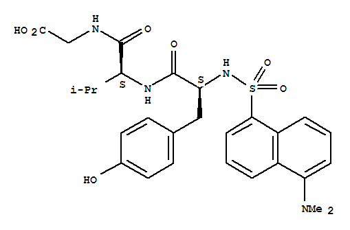 Glycine,N-[[5-(dimethylamino)-1-naphthalenyl]sulfonyl]-L-tyrosyl-L-valyl- (9CI)