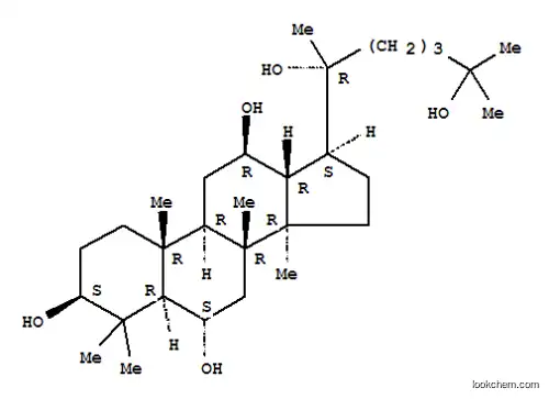 Molecular Structure of 113539-03-0 (dammaran-3,6,12,20,25-pentol)