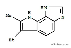 Pyrrolo[2,3-e]benzimidazole, 6-ethyl-1,8-dihydro-7-methyl- (9CI)