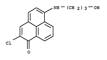 2-CHLORO-6-(3-HYDROXYPROPYL)AMINO-1H-PHENALEN-1-ONE