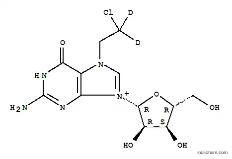 Molecular Structure of 113793-57-0 (7-[2-chloro(2,2-~2~H_2_)ethyl]guanosine)