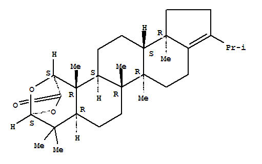 Molecular Structure of 113807-96-8 (2'H-18-Norpregna-3,13(17)-dieno[4,3-c]pyran-2'-carboxylicacid, 3,4,5',6'-tetrahydro-6'-hydroxy-4,5',5',9,14,20-hexamethyl-, g-lactone, (2'b,3b,4a,5b,6'b,8a,9b,10a,14b)- (9CI))