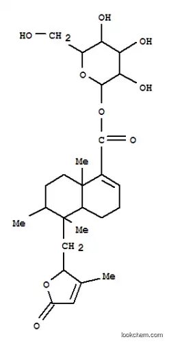b-D-Glucopyranose,1-[5-[(2,5-dihydro-3-methyl-5-oxo-2-furanyl)methyl]-3,4,4a,5,6,7,8,8a-octahydro-5,6,8a-trimethyl-1-naphthalenecarboxylate],stereoisomer (9CI)