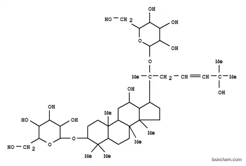 Molecular Structure of 114019-99-7 (b-D-Glucopyranoside, (3b,12b)-12,25-dihydroxydammar-23-ene-3,20-diyl bis- (9CI))