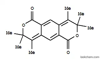 Molecular Structure of 114191-55-8 (Benzo[1,2-c:4,5-c']dipyran-1,6-dione,3,8-dihydro-3,3,4,8,8,9-hexamethyl- (9CI))