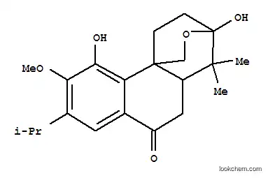 6H-3,10b-Ethano-1H-naphtho[1,2-c]pyran-6-one,3,4,4a,5-tetrahydro-3,10-dihydroxy-9-methoxy-4,4-dimethyl-8-(1-methylethyl)-,(3S,4aR,10bR)- (9CI)